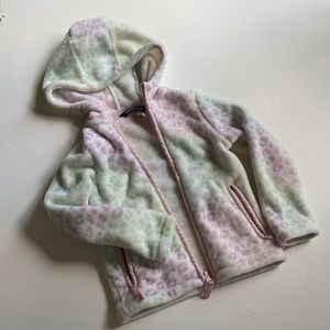 Lands end hooded zip up sweatshirt.